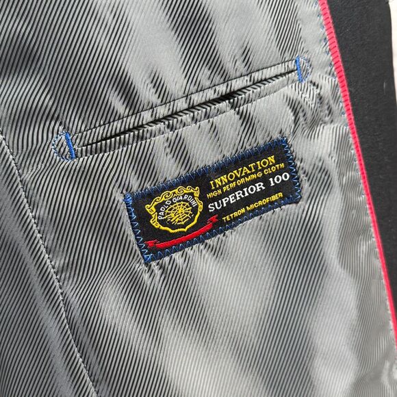 Paolo Giardini 42R 36R Superior 100 Tetron Microfiber Men's Suit 3 Button Jacket - Picture 9 of 16